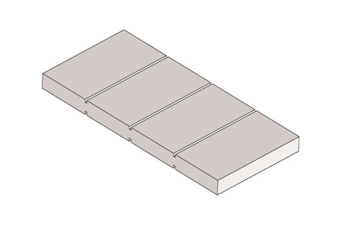 Drawing Panel Flat Square Groove